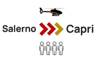 Private VIP Helicopter transfer | Salerno - Capri | 4 seats