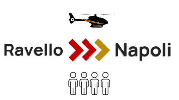 Volo privato in elicottero VIP | Ravello - Napoli | 4 passeggeri